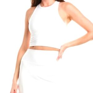 Spiritual Gangster Racer Back Crop Tank White XS SG Dream Tech Eco HO33676002